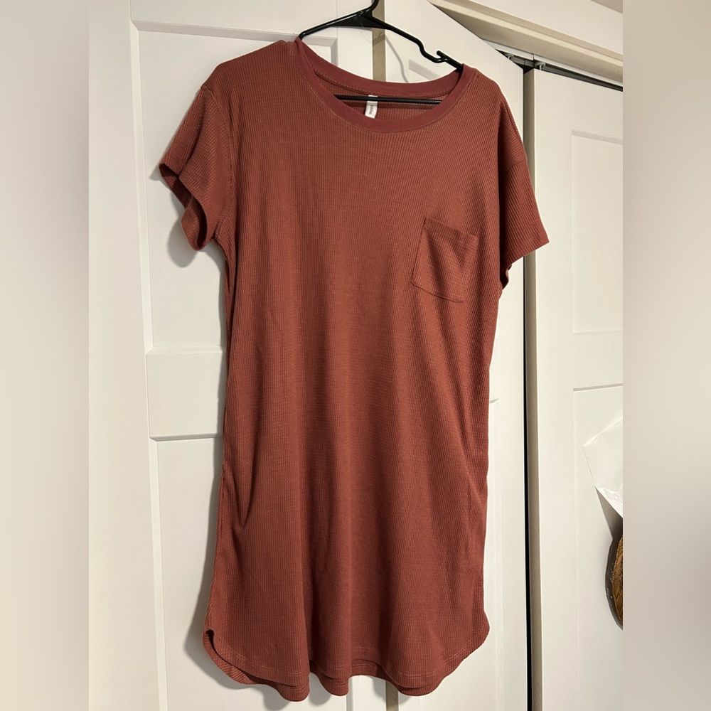 Ribbed tshirt dress from reap the sew boutique